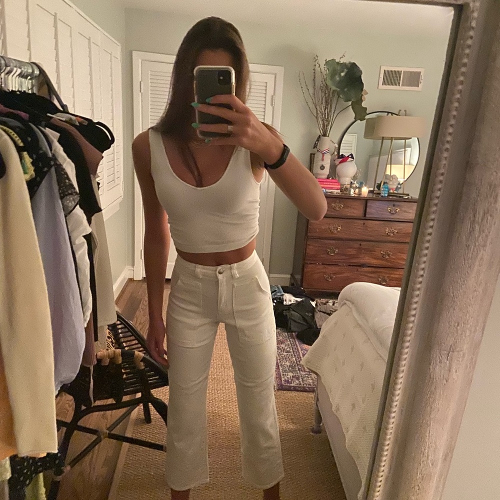 Aritzia white jeans